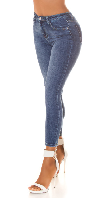 Super-Stretchy Highwaist Skinny Jeans Blue